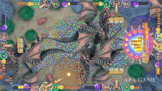 110V / 220V Fish Hunter Arcade Machine Fish Shooting  Elegant Design