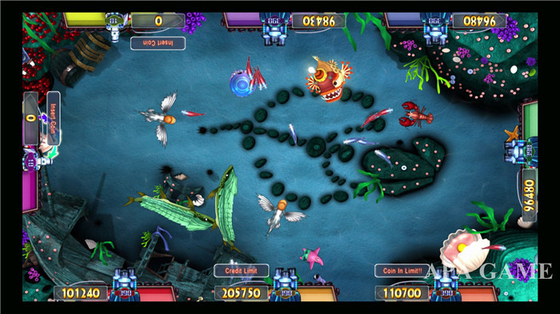 Fish Coin Games Fish Shooting Game Machine With 32" / 47'' / 55 " Display Size