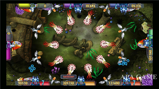 Fish Coin Games Fish Shooting Game Machine With 32" / 47'' / 55 " Display Size