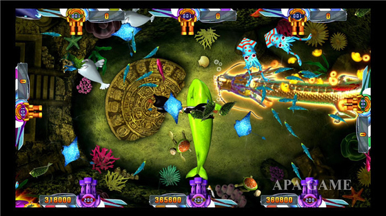 Metal Cabinet Frame Shooting Fish  Game , Fish Hunter Game Machine