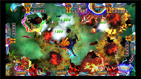Metal Cabinet Frame Shooting Fish  Game , Fish Hunter Game Machine