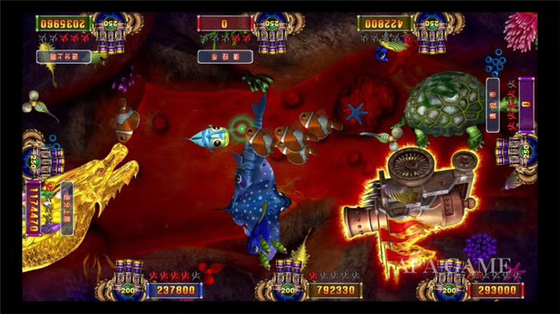 Electronic Dragon  Game / Commercial Fish Shooting Machine 600W