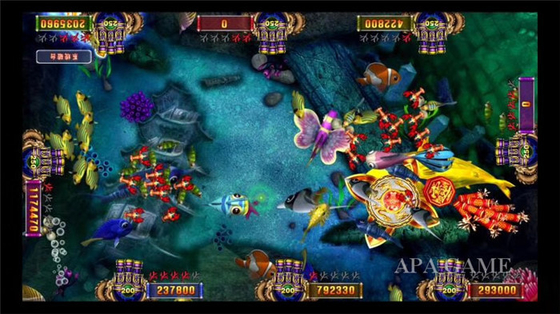 Electronic Dragon  Game / Commercial Fish Shooting Machine 600W