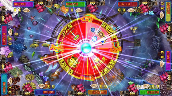 Easy Operate Fish Shooting Game Machine The Monkey King Against The Sky Coin Operated   Cabinet