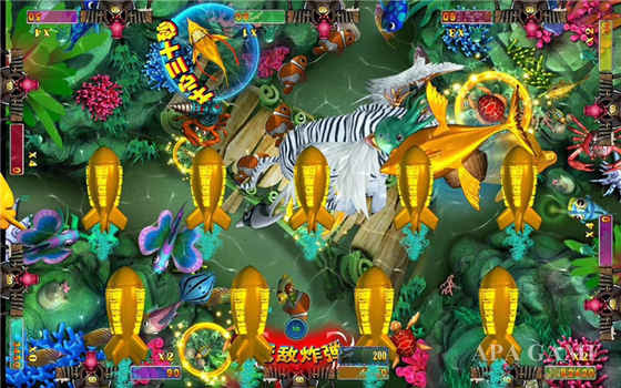 Coin Operated  Fish Table Fishing Arcade Machines For 