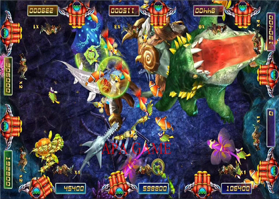  Center Shooting Fish  Game / Ocean Hunter Arcade Game 8 Players