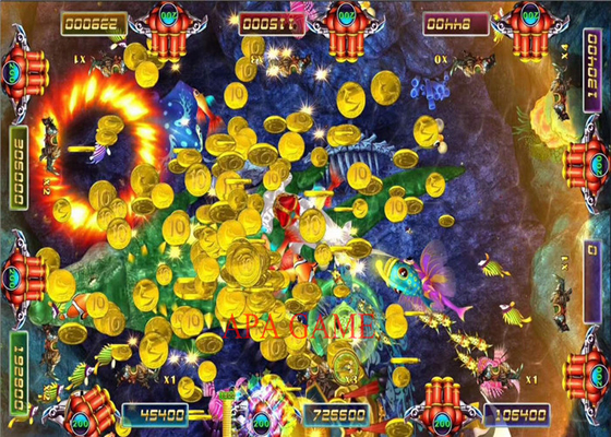  Center Shooting Fish  Game / Ocean Hunter Arcade Game 8 Players