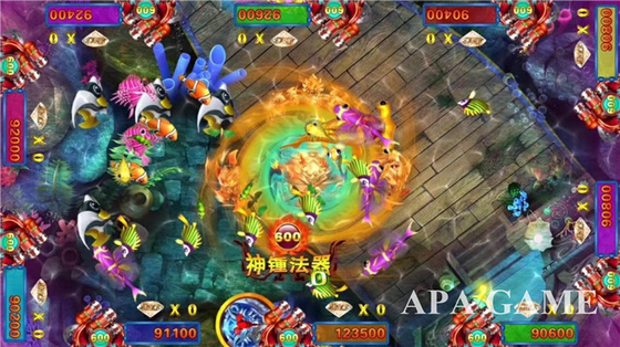 Multi Players Shooting Fish Game Machine , Fish Shooting  Game