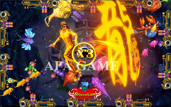 Hot Sales 3-6 Players Fish Game Kungfu Warriors Panda  Machines Fishing Game  Table