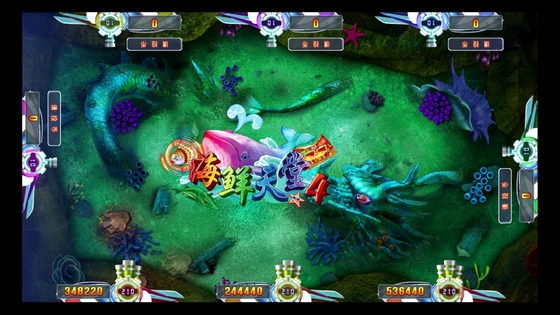 4 Player Fish Table  Machine Seafood Paradise Insect Arcade Fishing Shooting Games
