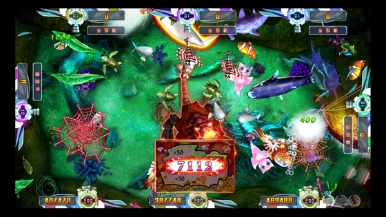 4 Player Fish Table  Machine Seafood Paradise Insect Arcade Fishing Shooting Games