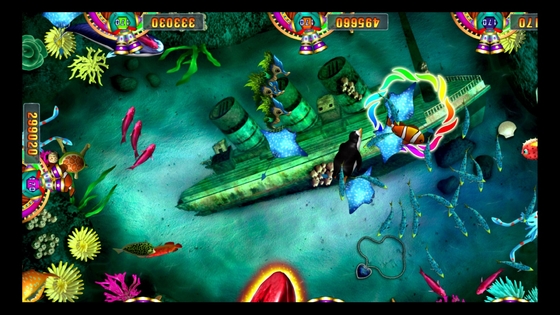 Original Vgame cSuper Lightning Fishing Game Machine Software 6 Players Fish Game Table  Kits F