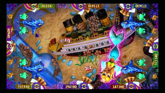 Newest Original Vgame Fishing Game Software Fisherman Club 4 Players Fish Game Table  Machine For Sale