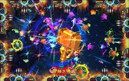2021 Arcade Fishing Shooting Game Machine Fish Hunter Game Table  Machine Flying Lion