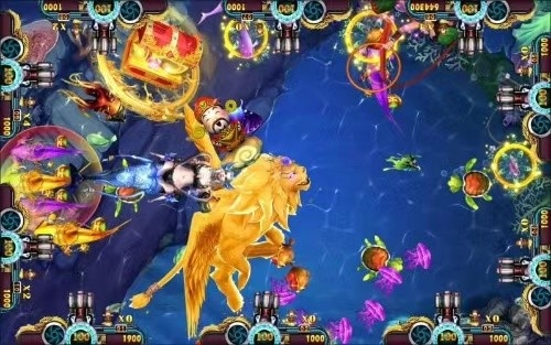 2021 Arcade Fishing Shooting Game Machine Fish Hunter Game Table  Machine Flying Lion