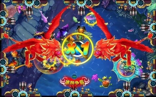 2021 Arcade Fishing Shooting Game Machine Fish Hunter Game Table  Machine Flying Lion
