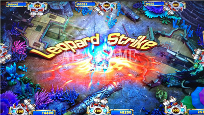 Leopard Strike Arcade Skilled Fishing Game Machine  Fish Game Board For Sale