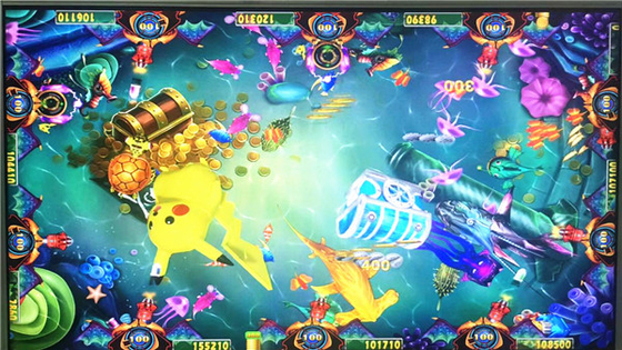 2021 USA 3/4/6/8/10 Players Fish Game Table  Machine Pokemon Hunter High Profit Game Board