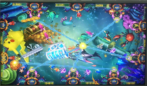 2021 USA 3/4/6/8/10 Players Fish Game Table  Machine Pokemon Hunter High Profit Game Board