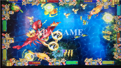 Real Version Taiwan Arcade Gamble Kits Software Mother Board King Of Lion Fishing Game Table 4 Players For Sale