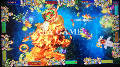 Real Version Taiwan Arcade Gamble Kits Software Mother Board King Of Lion Fishing Game Table 4 Players For Sale