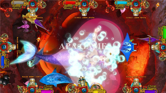 Shooting Game Ocean King 3 Lion King Safari 4 Players Arcade Fish  Game Machine For Sale