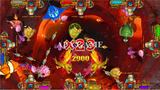 Shooting Game Ocean King 3 Lion King Safari 4 Players Arcade Fish  Game Machine For Sale