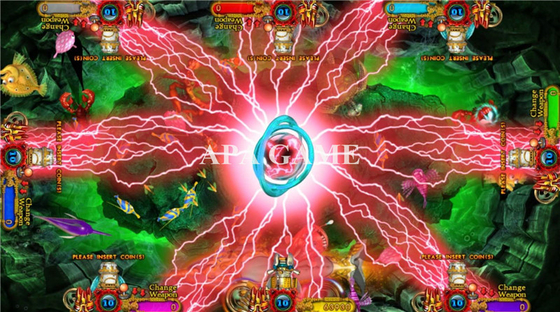 Shooting Game Ocean King 3 Lion King Safari 4 Players Arcade Fish  Game Machine For Sale