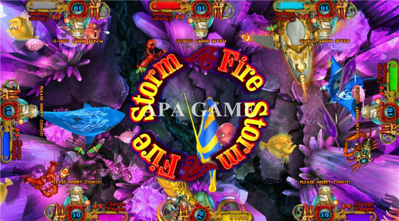 Shooting Game Ocean King 3 Lion King Safari 4 Players Arcade Fish  Game Machine For Sale