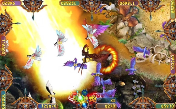 Mechanical Centipede Arcade Skilled Fish Game Machine Phoenix Legend Fishing Hunter  Shooting Fish Game Board
