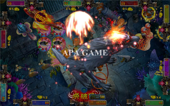 Jackpot Machine  Games Wolf King Fishing Machines Taiwan Arcade Shooting Game