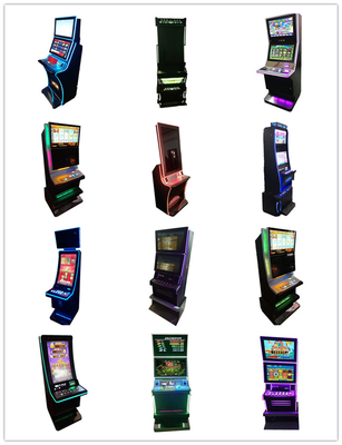 Best Seller Linkable Vertical Slot Games Tiki Fire 32'43&quot;Touch Screen Curved Screen Dual Monitors Slots Game Machine