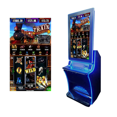 Fusion 4 Multi Games Slot Games Board Linkable Customized Machine Vertical 32/43 inch Touch Screen Monitor Slot Cabinet