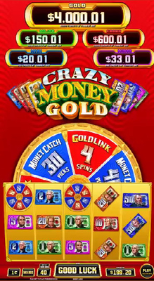  Game Slot Game Crazy Money Gold Arcade Game Software