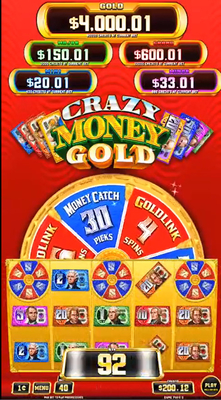  Game Slot Game Crazy Money Gold Arcade Game Software