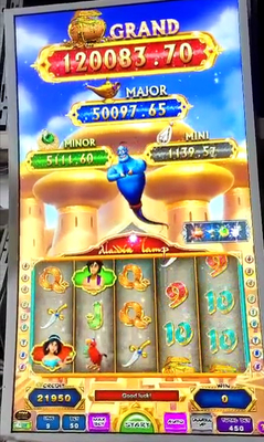 Touch screen 19 lines  machine Aladdin Lamp  slot game baord for sale