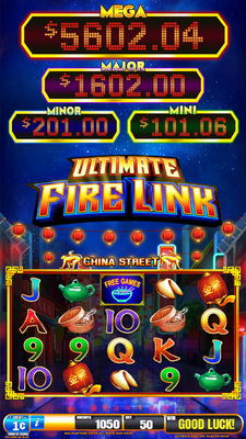Slot Machine Video Game Fire Link China Street Vertical Screen  Arcade  Slot Game Board