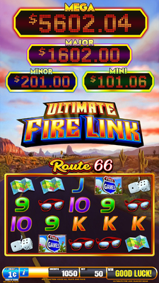 Newest America Fire Link Slot  Games Machine Software Firelink Route 66 Slot  Video Game Board