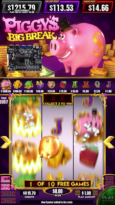 Fusion 4 Slot  Game Boards  Game Machine Piggy's Big Break Multiple Games Board