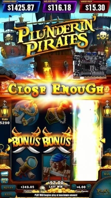 Fusion 4 Plunderin Pirates Slot Vertical Screen Machine  Games Board