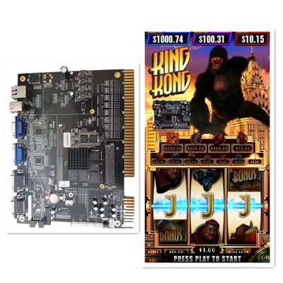 Fusion 4 Customized Cabinet   Slot Game Board Linkable Games KingKong