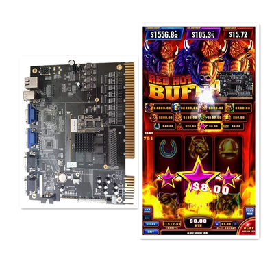 Fusion4 Red Hot  Slot Video Games Board 32&quot;44&quot; Vertical Monitor Game Board Cabinets