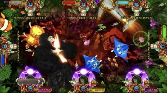 High Definition One Of Most Famous  Games Kingkong Rampage Fish Hunter Machine  Table For Sale