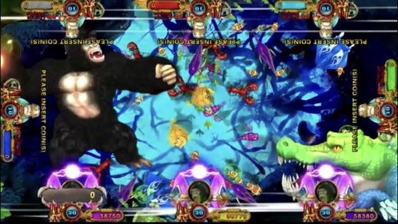 High Definition One Of Most Famous  Games Kingkong Rampage Fish Hunter Machine  Table For Sale