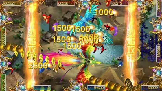 3/4/6/8/10 Players Fish Game Cabinet Interested New Software Fury Bird Fishing Games Table  Machine For Sale