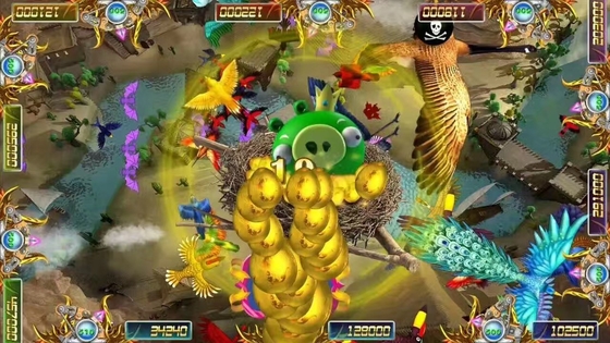 3/4/6/8/10 Players Fish Game Cabinet Interested New Software Fury Bird Fishing Games Table  Machine For Sale