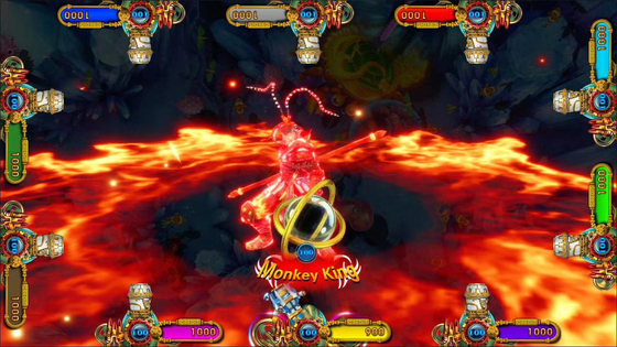 Ocean King Upgrade Version Monkey King Fish Game Table 3/4/6/8/10 Players Fish Hunter Arcade  Machine