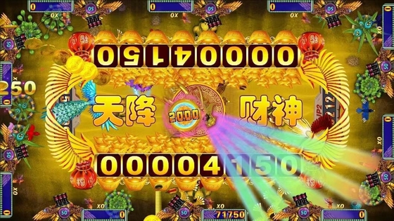 A hundred birds towards the phoenix High Profit 3/4/6/8/10 Players Skill Hunter Arcade Game Machine Cheats Fish Table