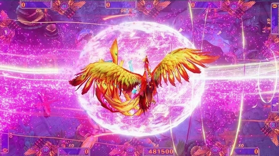 A hundred birds towards the phoenix High Profit 3/4/6/8/10 Players Skill Hunter Arcade Game Machine Cheats Fish Table