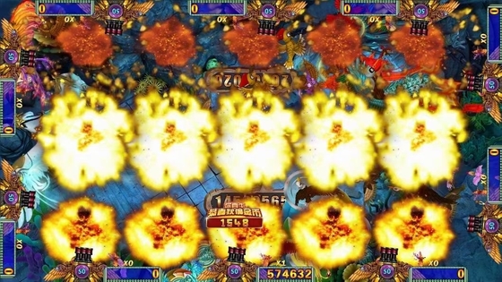 A hundred birds towards the phoenix High Profit 3/4/6/8/10 Players Skill Hunter Arcade Game Machine Cheats Fish Table